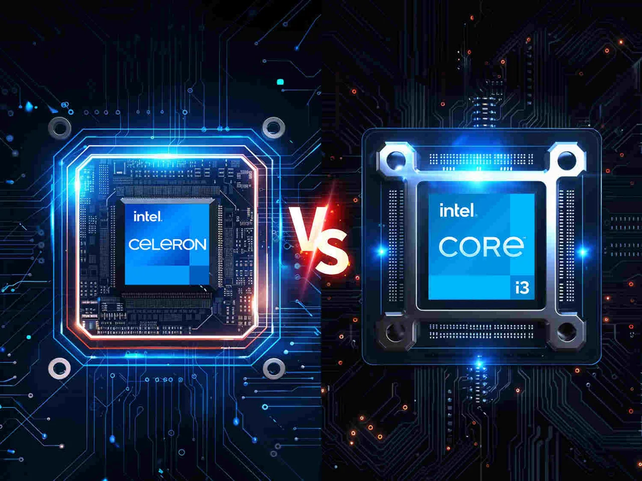 تفاوت سی پی یو Celeron با Core