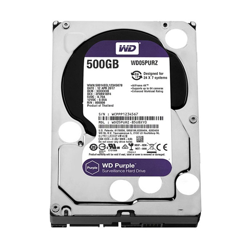 هارد دیسک اینترنال وسترن دیجیتال مدل WD05PURX ظرفیت 500 گیگابایت